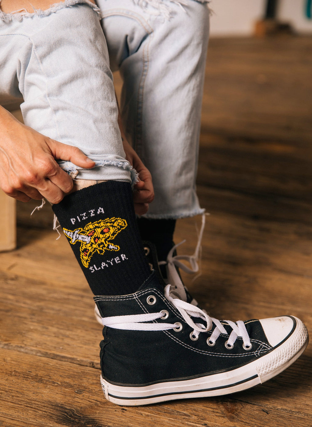 Pizza Slayer Socks