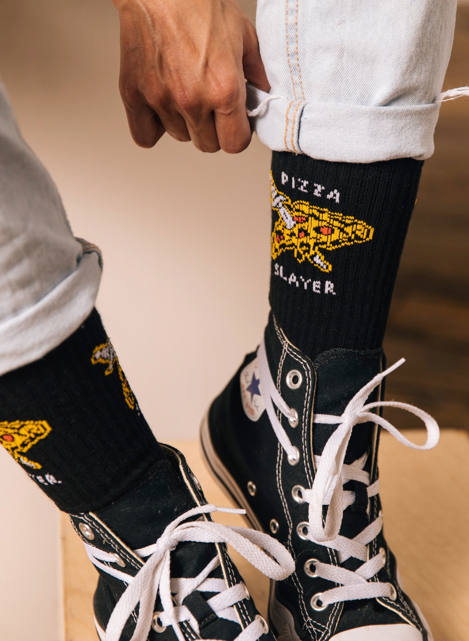 Pizza Slayer Socks